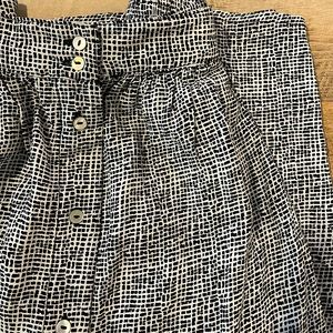 Black & White A-line Skirt - Size Small